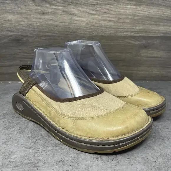 Chaco Devotee Slingback Sandals Womens Size 8.5 Slip On Brown Leather Closed Toe - Picture 4 of 9